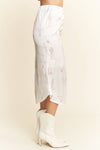 WESTERN CONVERSATIONAL PRINTED MIDI SKIRT