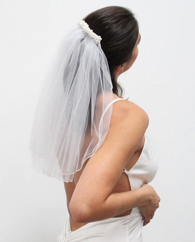Pearled Bridal Veil
