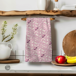Candy Cane Fucks Christmas Tea Towel