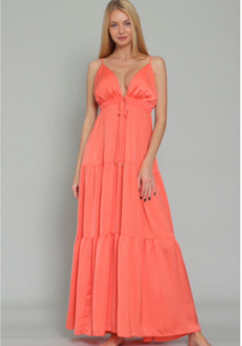 Tangerine Maxi Dress