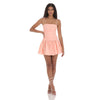 Ruched Fit and Flare Dress in Pink