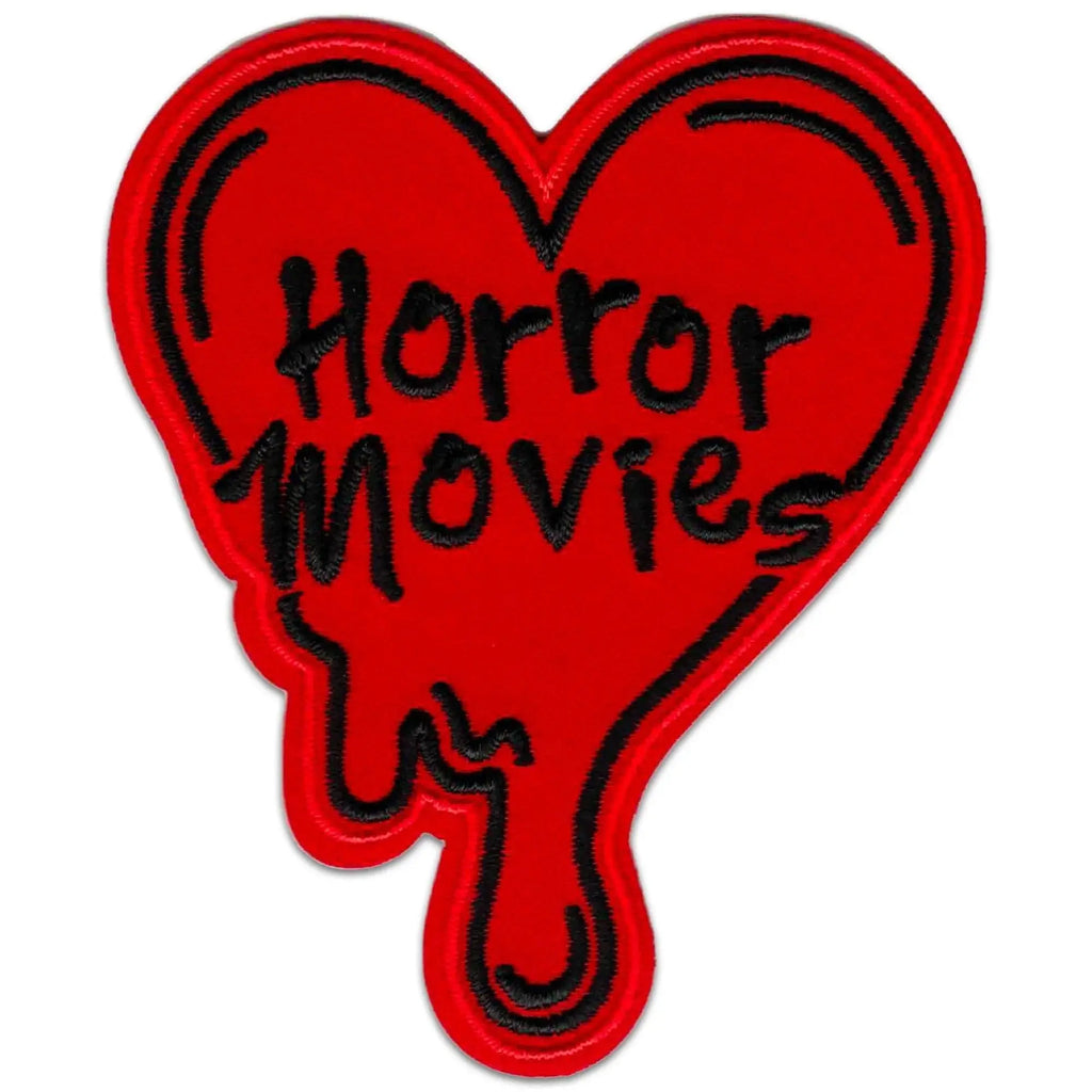Horror Movies Heart | Heart Embroidered Iron-On Patch