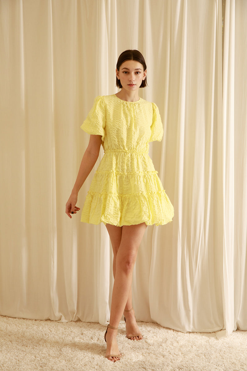 Bumble Yellow Shortie Dress