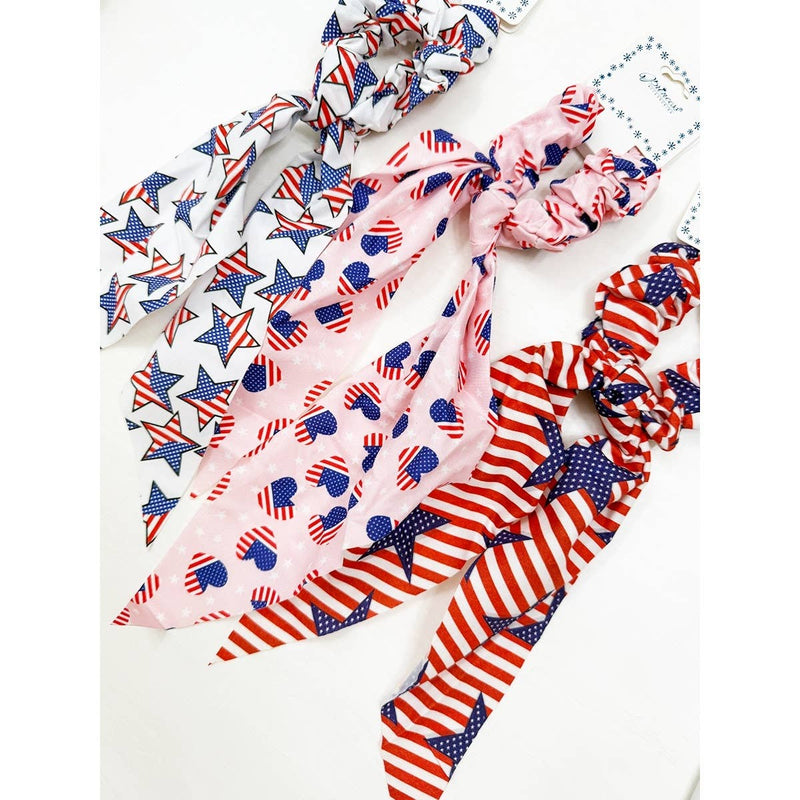 American Flag Scrunchie Scarf