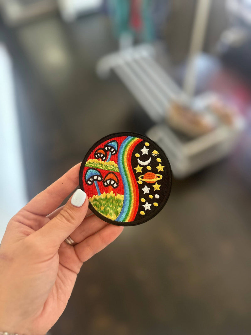 Mushroom Iron on Trucker Hat Patch