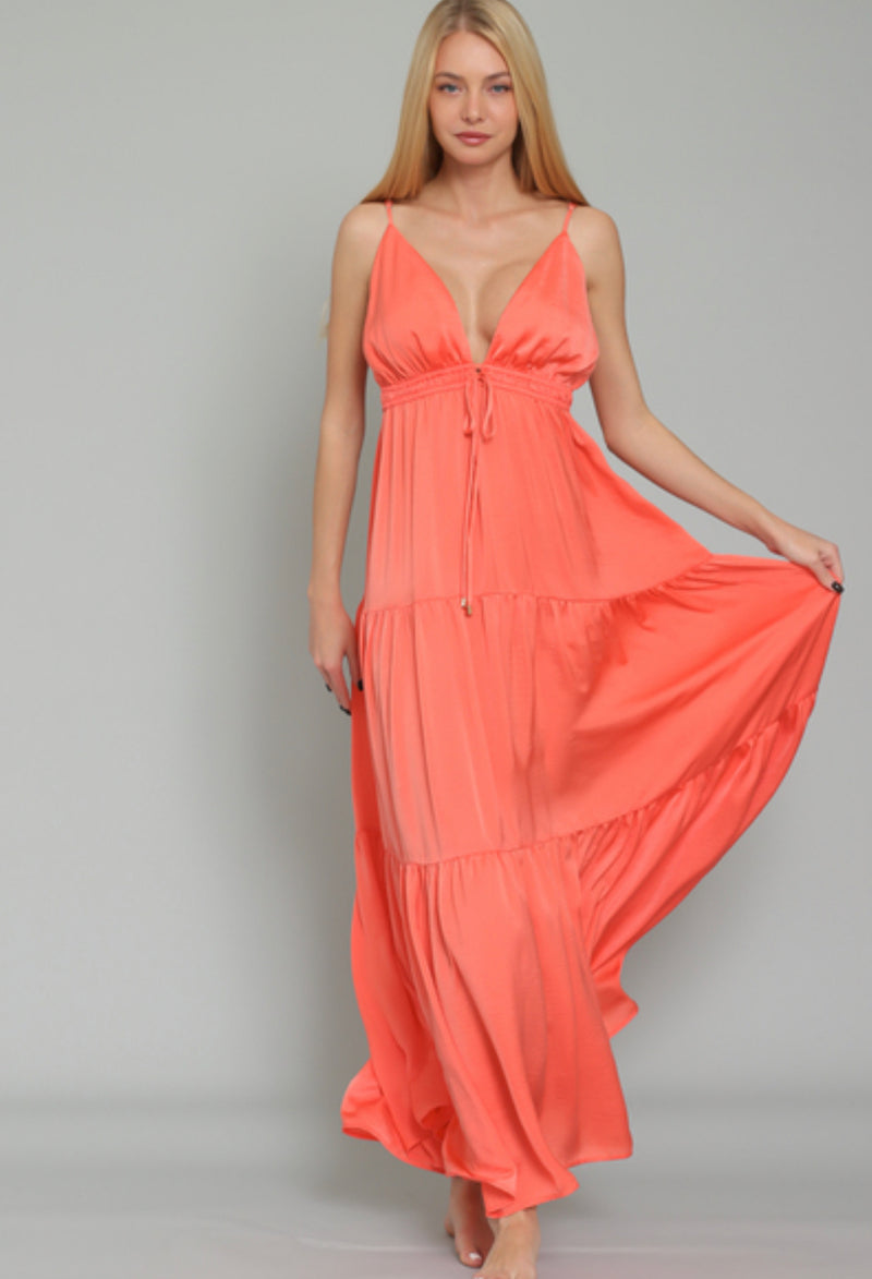 Tangerine Maxi Dress