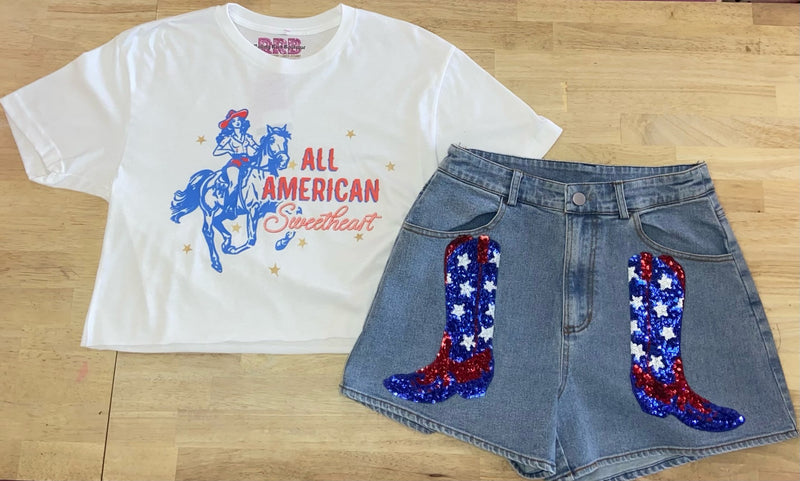 All American Sweetheart White Crop