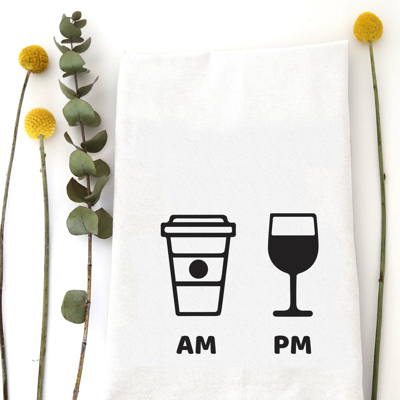 AM/PM Tea Towel