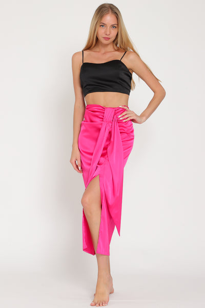 Hot Pink High Waisted Skirt