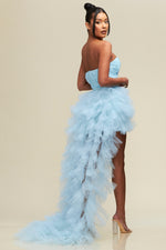 Layered Tulle Mesh Dress-FINAL SALE SPECIAL OCCASION