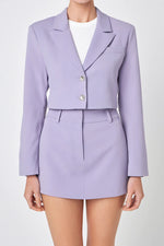 Lavender Haze Mini Skirt-Suiting-Final Sale Item