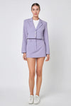 Silky Cropped Blazer Lavender Haze-Executive Suiting Final Sale