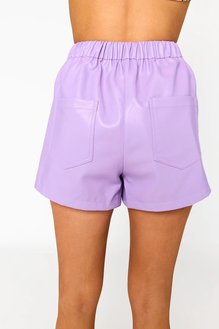 Vince Vegan Leather Shorts