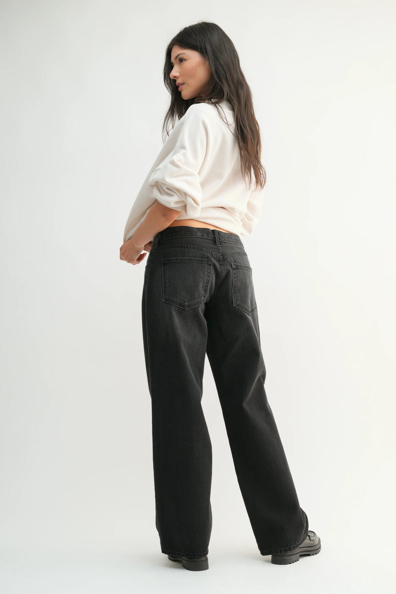 Low Rise Baggy Slouch Jean