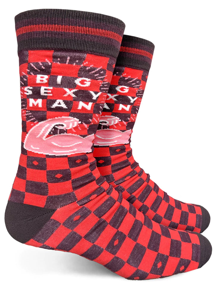 Big Sexy Man Mens Crew Socks