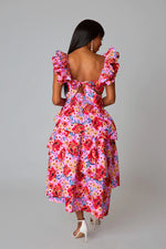 Baha Pink Crop Top and Skirt Set