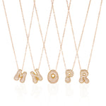 Bubble Initial Necklaces