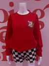 Very Demure Grinch Red Sweatshirt