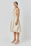 Beige Midi Dress -FINAL SALE DRESS