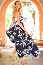 Black and White Tube Maxi Dress