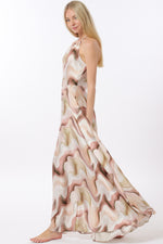 Swirl Halter Maxi Dress