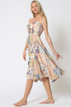 Tube Smocked Midi Dress