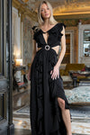 Black Cutout Maxi Dress