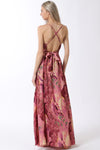 Burgundy Multi Maxi Dress