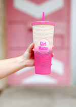Girl OR Boy Mama Textured Tumbler
