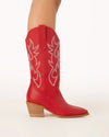 Scarlet Western Boot
