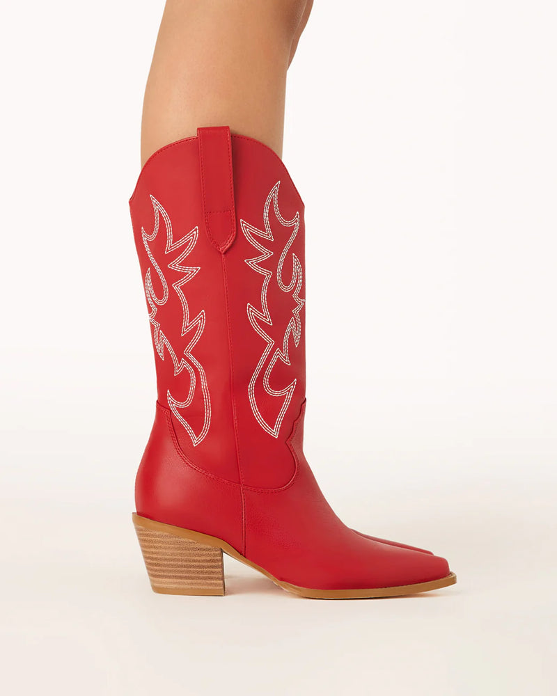 Scarlet Western Boot