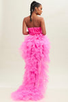 Layered Tulle Mesh Dress-FINAL SALE SPECIAL OCCASION