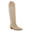 Della Taupe Suede Western Boot