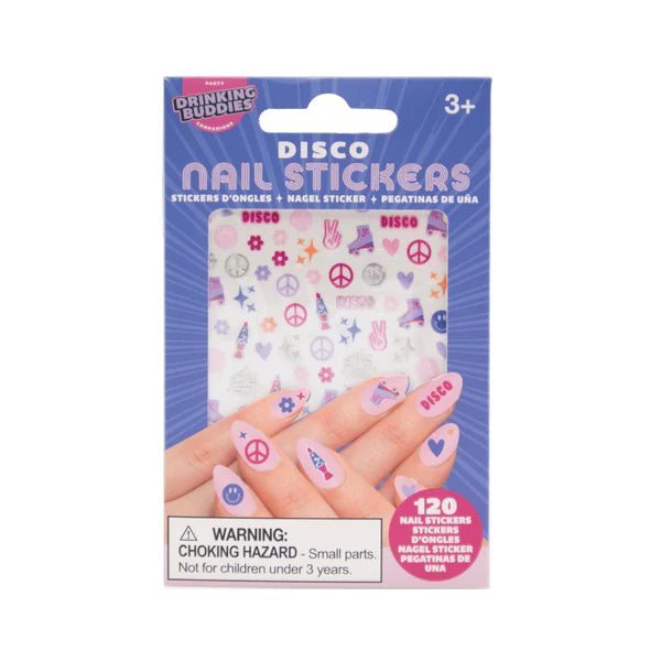 Drinking Buddies Disco Nail Stickers