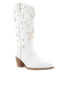 Dollie White Gold Metallic Boots