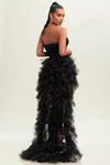 Layered Tulle Mesh Dress-FINAL SALE SPECIAL OCCASION