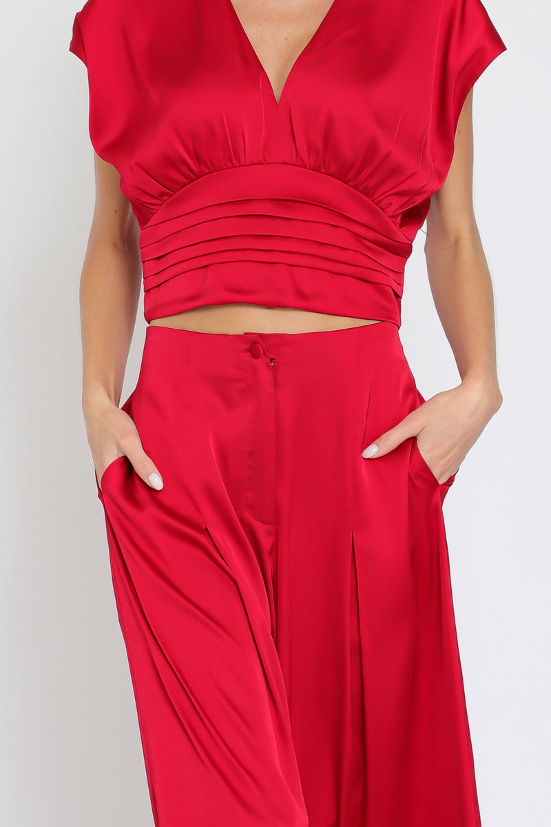 Holiday Red 2 Piece Top and Pants SET-SIZES MUST MATCH