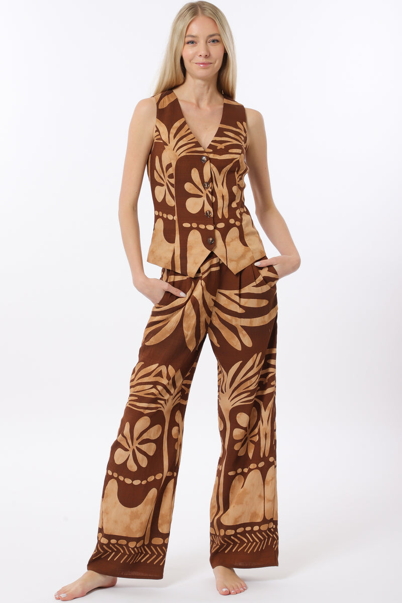 Brown Multi 2 Piece Set-SIZES MUST MATCH