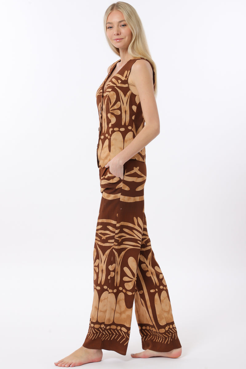 Brown Multi 2 Piece Set-SIZES MUST MATCH