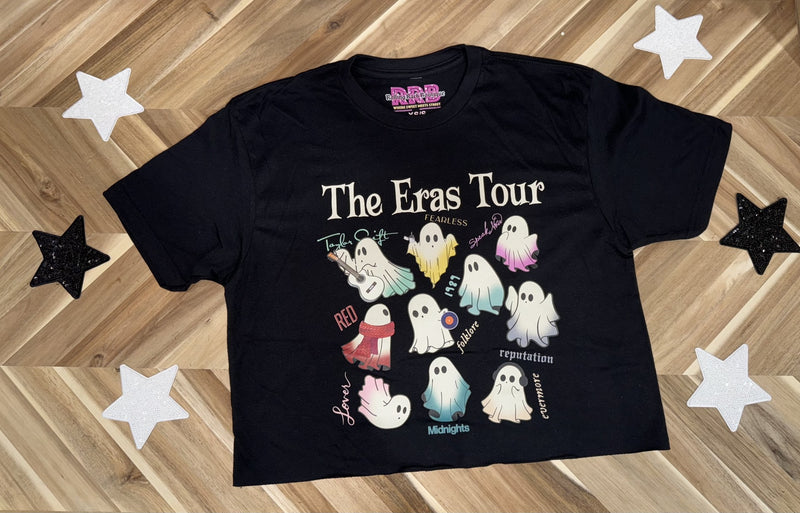 Eras Tour Ghosts Black Crop