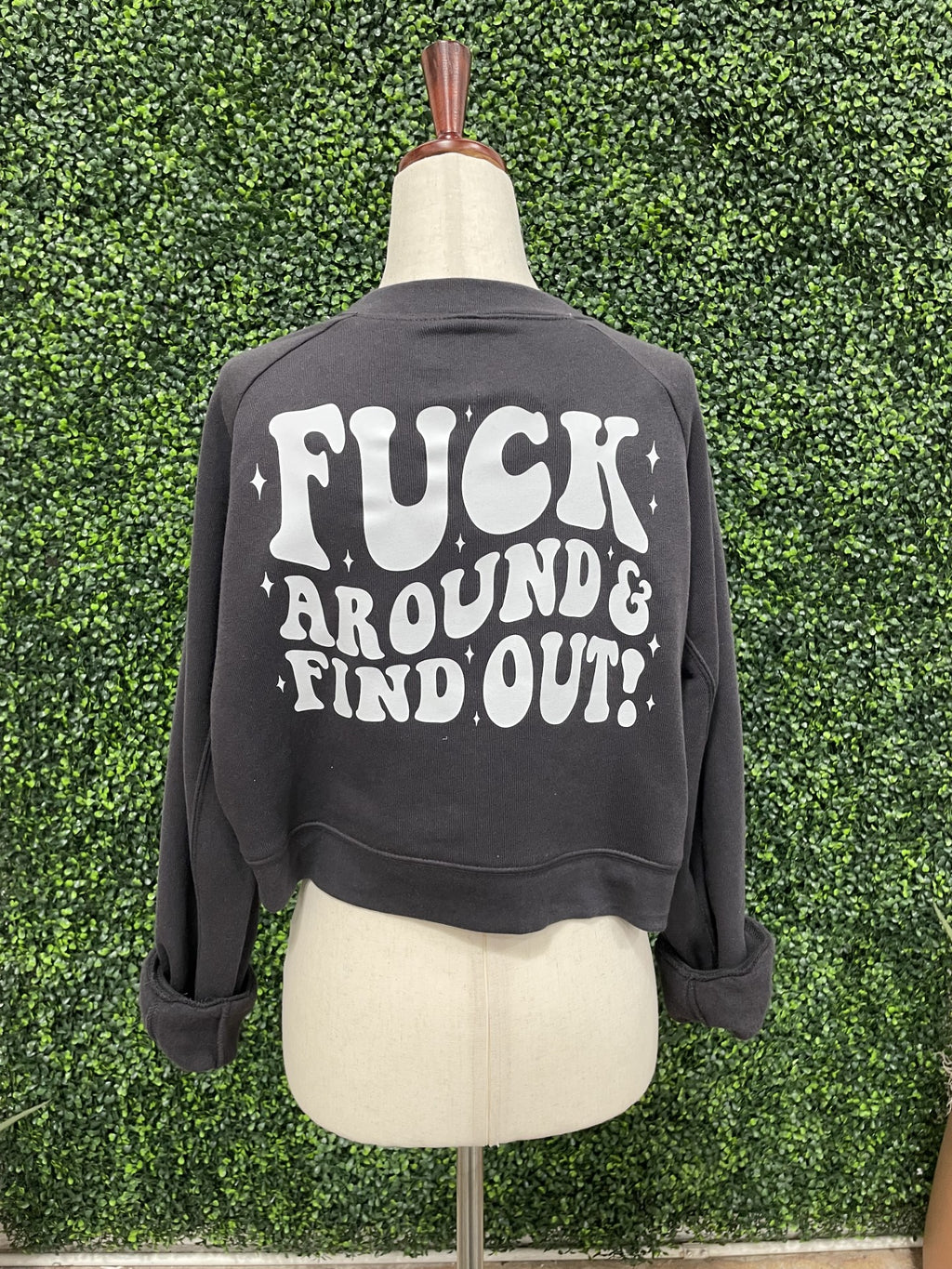 Fuck Around and Find Out Charcoal Crewneck