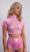 Metallic High Waist Short