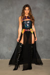 Black Mesh Gypsy Skirt