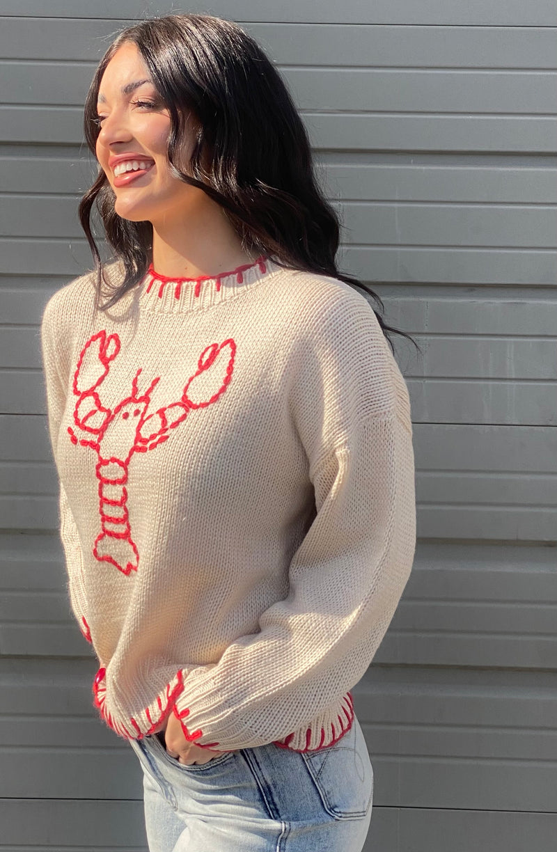 Lobster Ecru Sweater