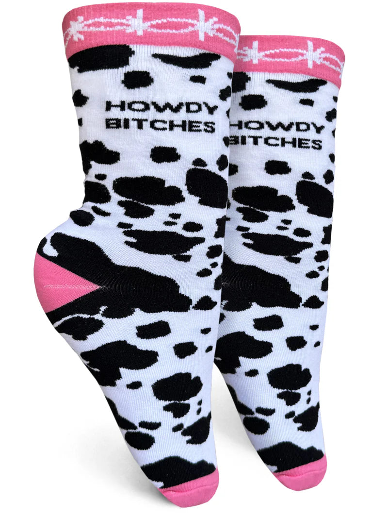 Howdy Bitches Women's Crew Socks