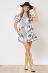 Football Sequin Poplin Dress