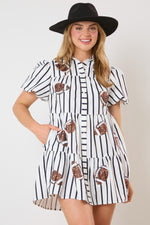 Football Sequin Poplin Dress
