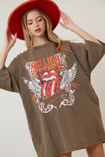 Rolling Stones Graphic Wash T-shirt Dress