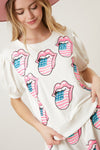 Licensed Rolling Stones Sequin Shorts