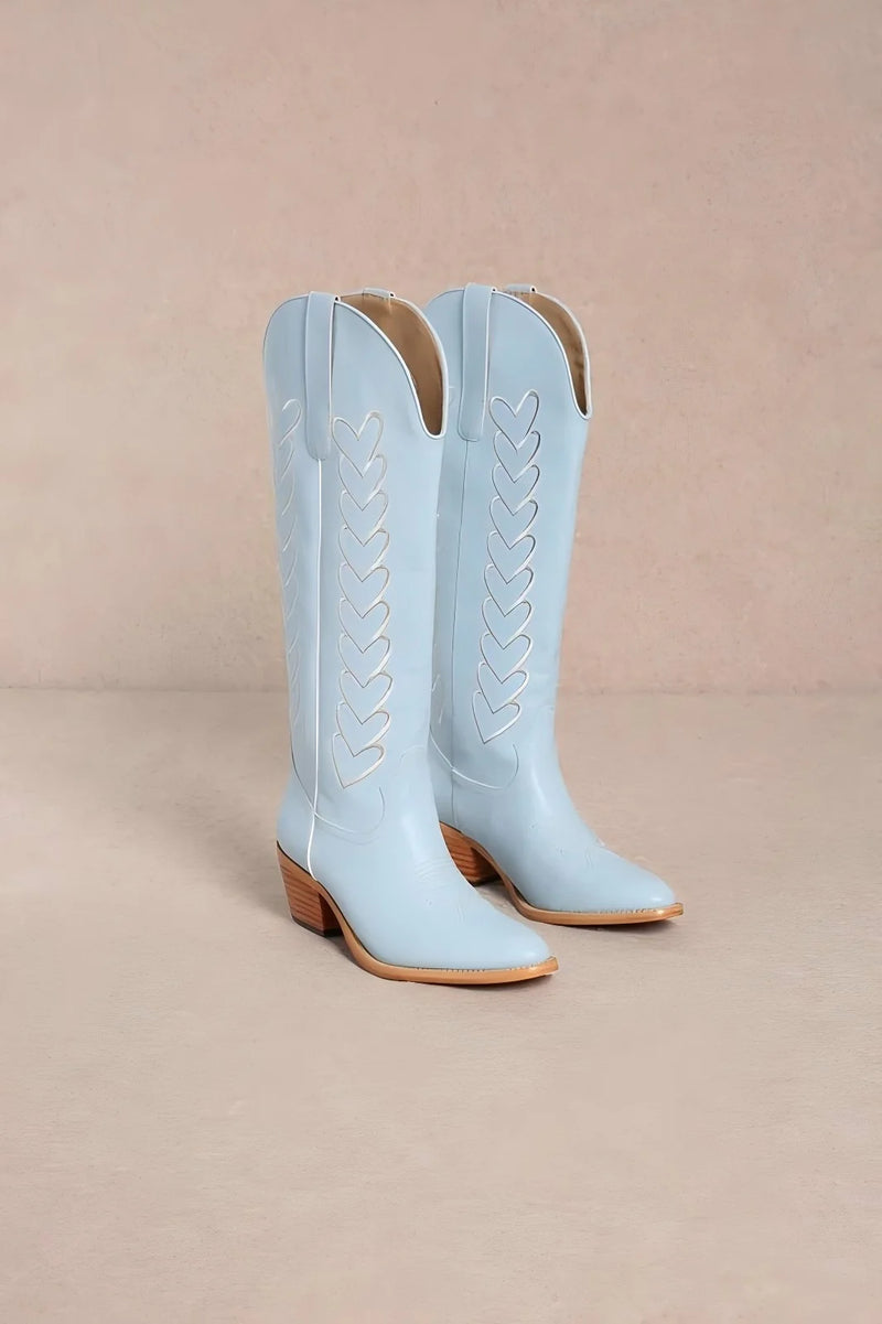 Love Blue Western Boot